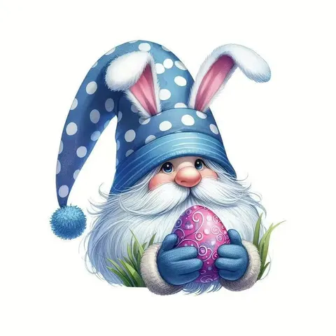 Gnomo de Pascua Acrílico Colgante Plano Coche Adorno Colgante Lindo Oreja de Conejo Decoración de Árbol de Pascua Regalo de Fiesta