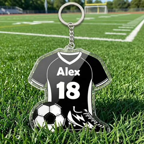 Portachiavi da Calcio della Coppa del Mondo in Acrilico Ciondolo Maglia da Calcio Anello Chiave Ciondolo Borsa Decorazione Festa