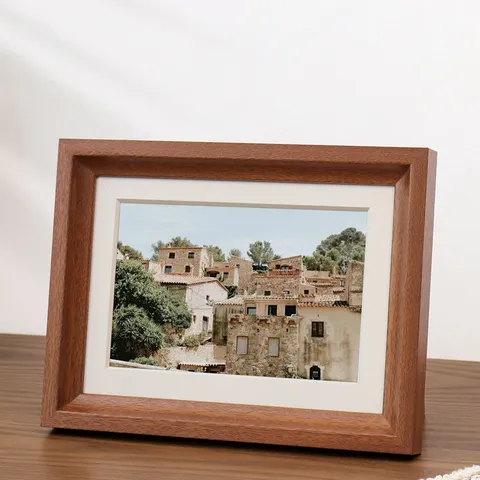 Massivholz Fotorahmen Tisch Bilderrahmen Mit Klaren Front Für Wandbehang Und Desktop Display Heimdekoration