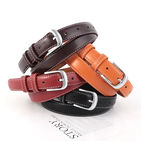 Damen Casual PU Leder Gürtel Minimalistischer Dornschließe Gürtel Modischer Vielseitiger Dekorativer Taillengürtel Für Jeans Hosen