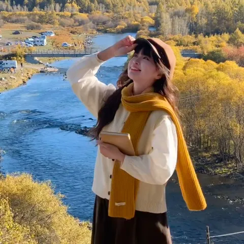 Sciarpa Lavorata a Maglia Calda Autunno Inverno per Donna Tinta Unita Retro Versatile Protezione Collo Sciarpa di Lana Morbida