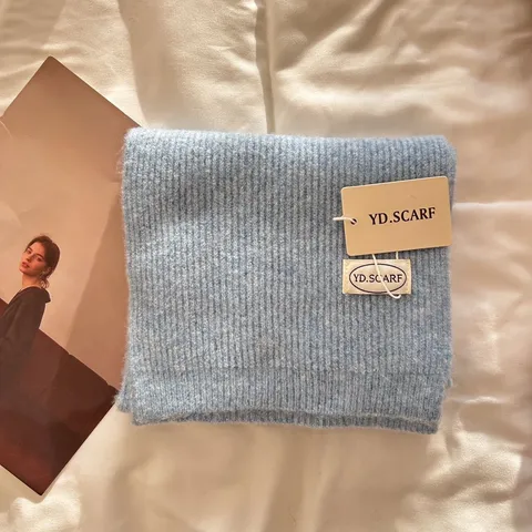 Sciarpa in Maglia Calda e Ispessita Invernale Donna Stile Coreano Morbido Velluto di Alpaca Foulard Moda Casual