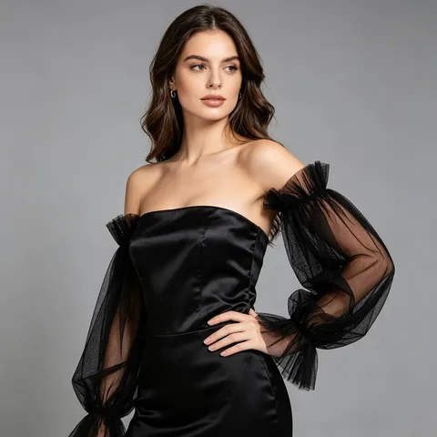 Gothic Mesh Sleeves Tulle Ruffle Arm Covers Lolita Dress Gloves Accessories Solid Color Polyester Versatile Arm Warmers