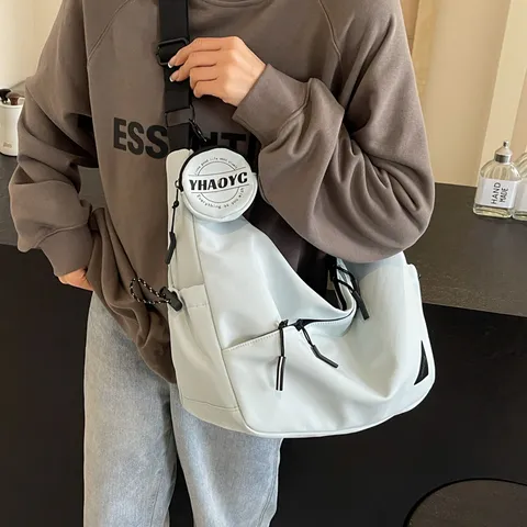 Casual Nylon Crossbody Bag For Men Women Large Capacity Messenger Bag Commuting Work Shoulder Bag Fashion Travel Bag