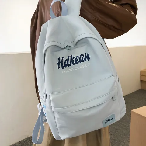 Casual Lightweight School Backpack For Women College Student Waterproof Nylon Bookbag Large Capacity Commuter Daypack