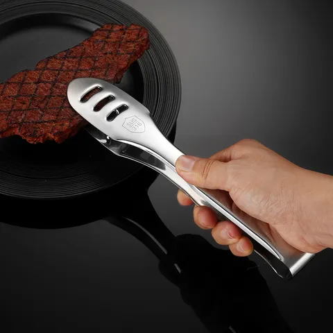 Roestvrijstalen Voedseltang Keuken Barbecue Steak BBQ Tang Multifunctionele Antislip Kooktang Keukenartikelen