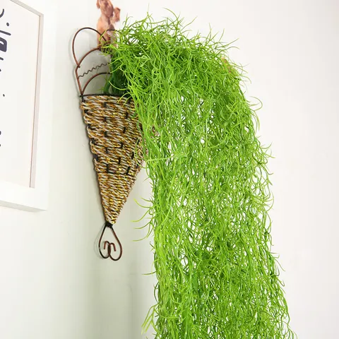 Plantes Suspendues Artificielles Faux Vignobles Vert Air Herbe Beauté Moustache Pour Salon Maison Mur Décor Hôtel Plafond Décoration