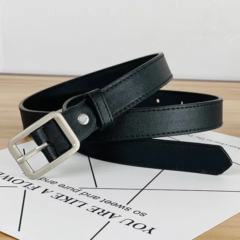 Damen PU-Leder Gürtel Casual Minimalistisch Mode Einfache Dornschnalle Bund Für Jeans Tägliches Pendeln Damen Accessoires