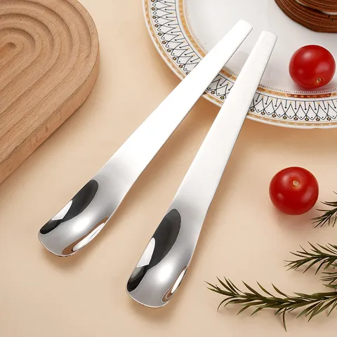Roestvrijstalen Ijslepel Lange Handvat Dessertlepel Spiegel Gepolijst Cakelepel Moderne Keuken Servies Voor Thuis Dineren