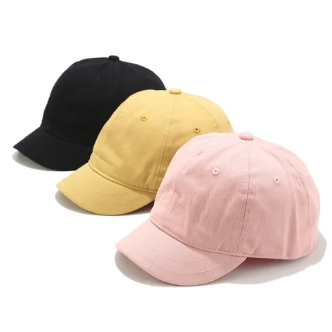 Short Brim Baseball Cap Soft Top Sun Hat For Men Women Casual Korean Style Adjustable Cotton Equestrian Duck Tongue Cap