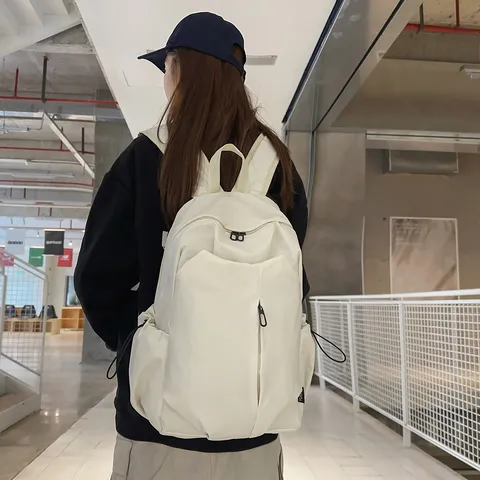 Japanese Style Casual Nylon Backpack Large Capacity Waterproof Travel School Bookbag Commuter Daypack For Men Women
