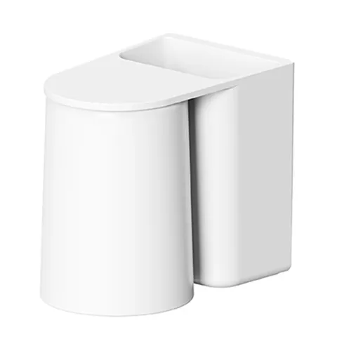 Minimalistisch Wandmontiert Zahnbürstenhalter Magnetisch Umgedreht Mundspülbecher Haushalt Badezimmer Aufbewahrung Regal Set
