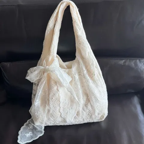 Korean Style Fresh Floral Canvas Tote Bag Women Large Capacity Shoulder Underarm Bag Commuting Casual Handbag