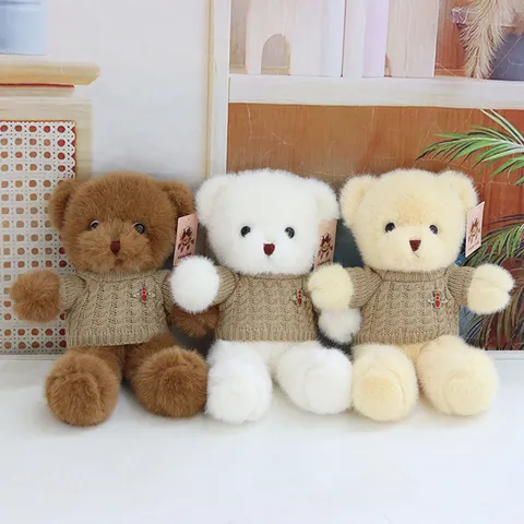Creative Dressed Teddy Bear Stuffed Animal Cute Plush Toy Soft Hugging Doll Child Birthday Gift Home Decor