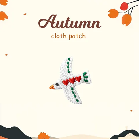 DIY Toppe Ricamate Cartoni Animati Tema Autunno Applica Decorativa Da Stirare E Cucire Per Abbigliamento Borse Cappelli