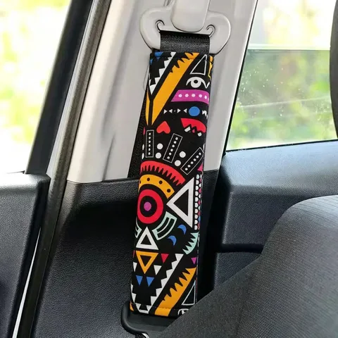 Bohemien Geometrische Print Auto Gordelkussen Zachte Katoen Auto Veiligheid Gordelhoes Beschermer Auto Interieur Accessoires