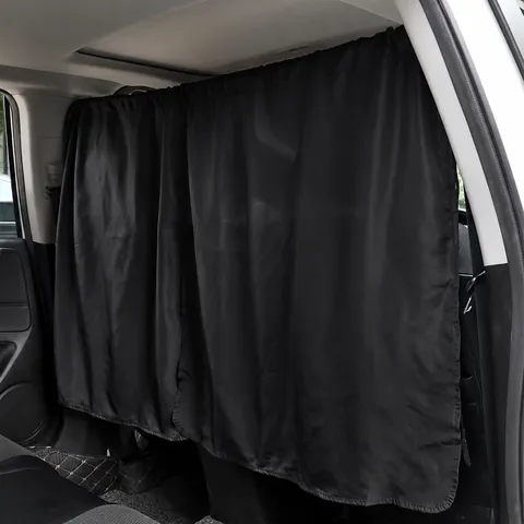 Auto Privacy Gordijn Zonnescherm Voor En Achter Scheidingswand Zwart Dikte Ondoorzichtige Stof Gordijnen Voor Auto Vrachtwagen Interieur