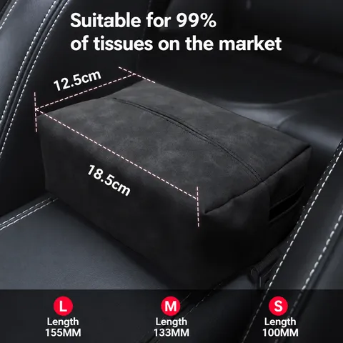 Autostoel Rugleuning Tissuebox Houder Multifunctionele Suede Lederen Servettendouche Hangende Auto Interieur Opbergorganizer