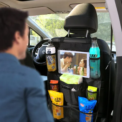 Organizador de Respaldo de Asiento de Coche Multifuncional Tela Oxford Bolsa de Almacenamiento Impermeable Accesorios de Interior de Auto