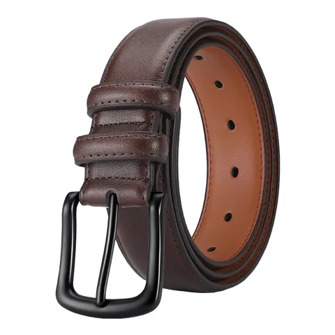 Men's Retro Split Leather Belt Casual Business Pin Buckle Leather Strap Adjustable Waistband For Men Jeans Pants