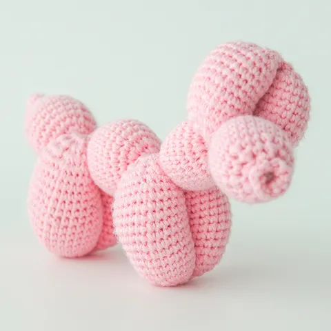 Kit de Crochet pour Débutants DIY Ensemble de Tricot de Poupée de Chien Animal avec Fil Acrylique et Tutoriel Vidéo en Anglais Fournitures d'Artisanat