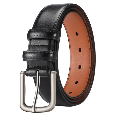 Men's Genuine Leather Belt Casual Business Pin Buckle Cowhide Pants Belt Retro Fashion Metal Buckle Male Waistband