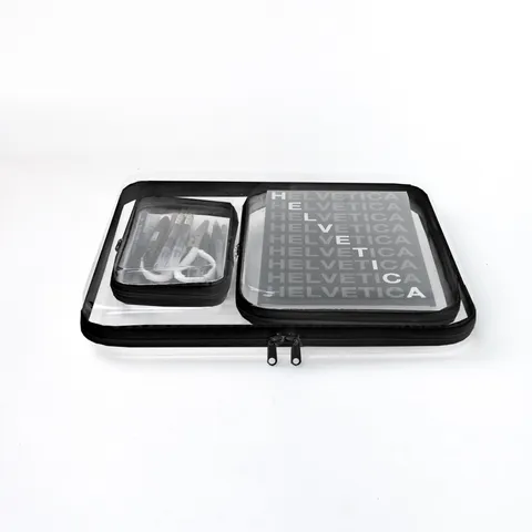 Transparente PET Reise Aufbewahrungstasche Wasserdichter Kosmetik Organizer Reißverschluss Beutel Set Heimbedarf Tasche