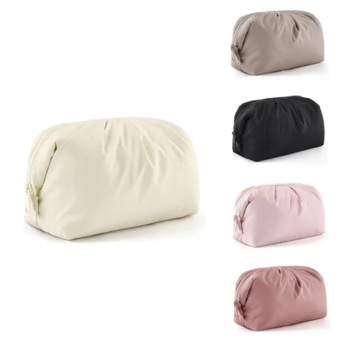 Puffige Wolke Kosmetiktasche Wasserdichte Plissierte Make-up Tasche Reise Tragbare Handtasche Aufbewahrungstasche Für Damen