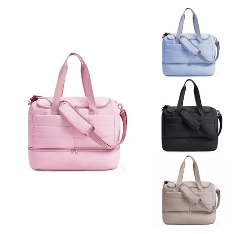 Damen Gesteppte Umhängetasche Große Kapazität Leichte Puffy Reisetasche Kurztrip Tragetasche Casual Tägliche Handtasche