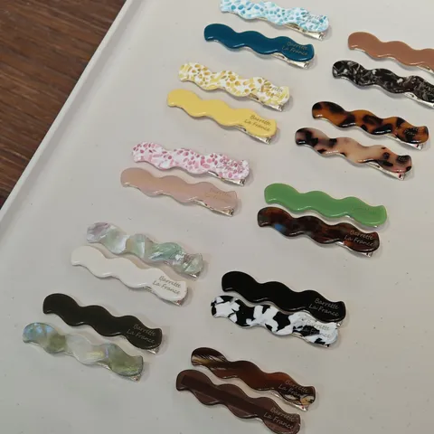 Vintage Acetate Wavy Hair Clips For Women Elegant Side Bangs Hairpins Minimalist Hair Accessories Fashion Headwear