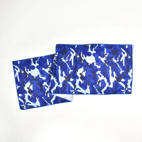 Asciugamano Sportivo Yoga ad Asciugatura Rapida Stampato Camouflage in Microfibra Asciugamano da Spiaggia Oversize per Fitness Viaggi