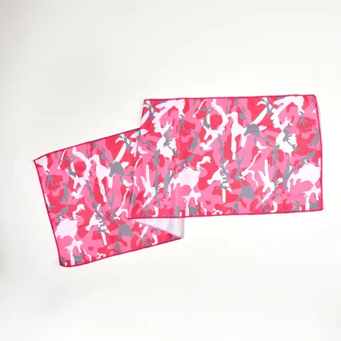 Asciugamano Sportivo Yoga ad Asciugatura Rapida Stampato Camouflage in Microfibra Asciugamano da Spiaggia Oversize per Fitness Viaggi