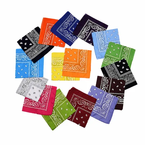 Paisley Bandana Outdoor Sport Kopftuch Quadratisch Schal Hip Hop Radfahren Kopfbedeckung Unisex Polyester Modisch