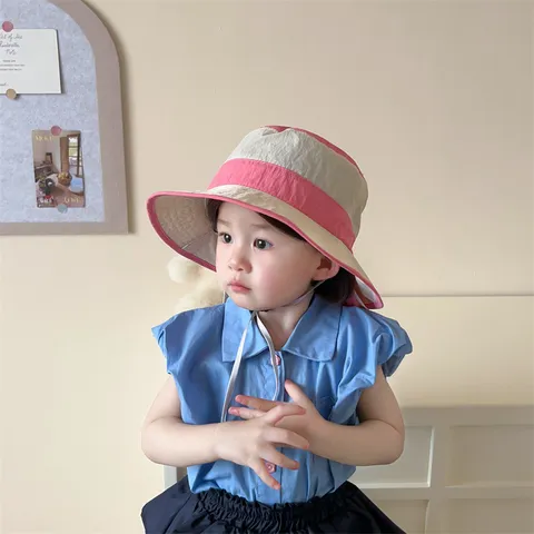 Kinder Sonnenschutz Fischerhut Breite Krempe Schnelltrocknend Anti-UV Nackenschutz Sommer Outdoor Baby Anglerhut