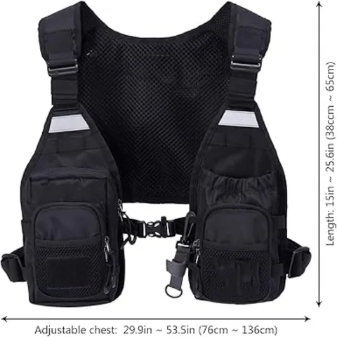 Professional Multi-Pocket Adjustable Fishing Vest Breathable Mesh Tactical Lure Vest For Outdoor Fly Fishing Gear Portable Chest Pack