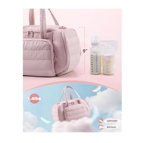 Sac Tire-Lait Matelassé Sac à Couches Isolé Pour Maman Rangement Pour Biberons Portable Sac Isotherme Sac à Langer De Voyage