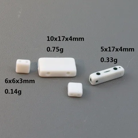 White Square Acrylic Double Hole Spacer Beads Connecting Beads For DIY Bracelet Necklace Jewelry Making Accessories