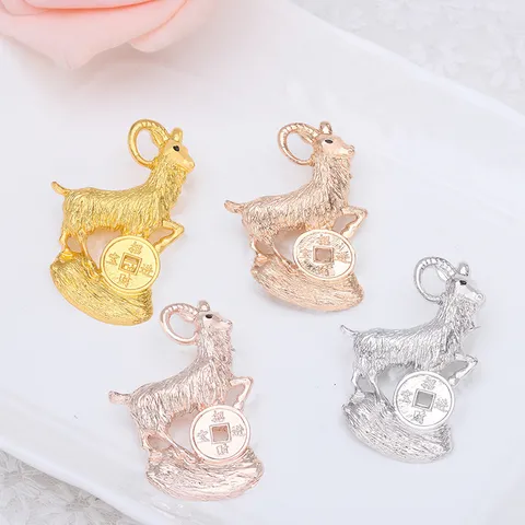 Minimalist Alloy Zodiac Sheep Brooch Animal Pin Fashion Clothing Accessories Jewelry Gift For Men Women