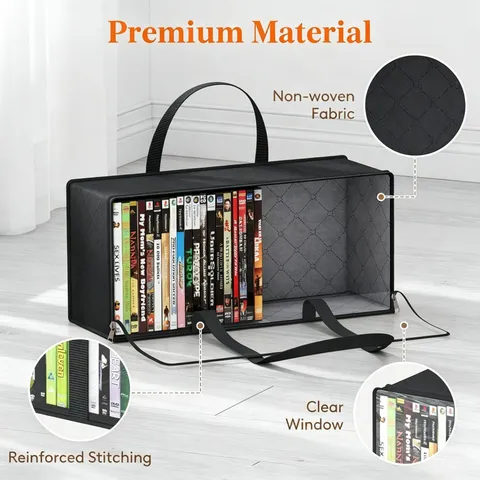 Grande Capacità CD DVD Borsa di Conservazione Trasparente PVC Finestra Antipolvere Supporto Organizer Per Casa Camera da Letto Soggiorno