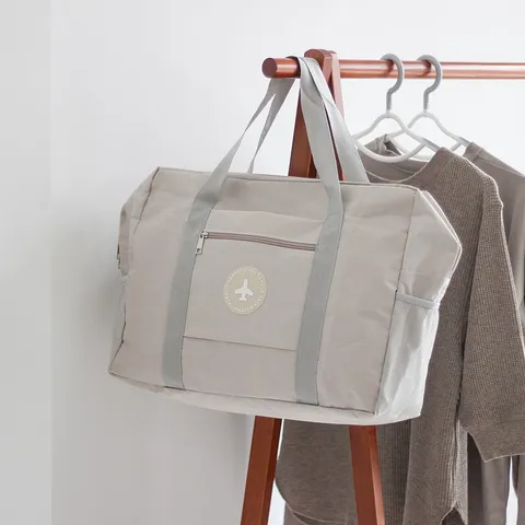 Borsone da Viaggio in Tessuto Oxford Impermeabile Custodia per Bagagli Borsa Portatile Organizer per Valigia Con Fascia per Trolley
