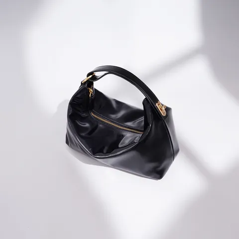 Genuine Leather Handbag For Women Large Capacity Casual Pillow Bag Urban Minimalist Top Handle Bag Solid Color Purse