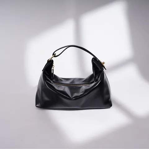 Genuine Leather Handbag For Women Large Capacity Casual Pillow Bag Urban Minimalist Top Handle Bag Solid Color Purse