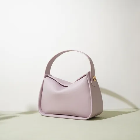 Women Genuine Leather Dumpling Bag Urban Minimalist Underarm Shoulder Bag Soft Cowhide Commuter Handbag Purse
