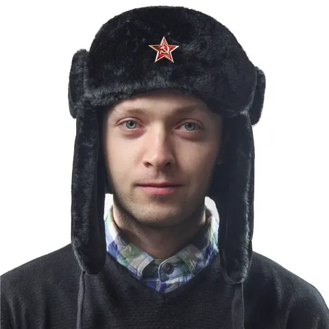 Winter Verdickte Warme Trapper Mütze Winddicht Wasserdicht Russische Bomber Mütze Mit Ohrenklappen Unisex Outdoor Kaltwetter Mütze