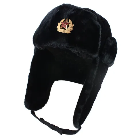 Winter Verdickte Warme Trapper Mütze Winddicht Wasserdicht Russische Bomber Mütze Mit Ohrenklappen Unisex Outdoor Kaltwetter Mütze