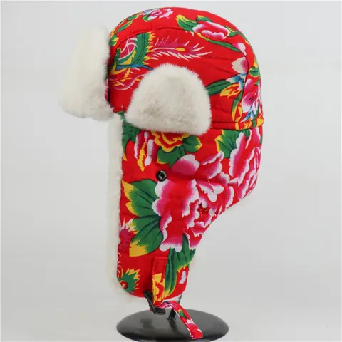 Unisex Winter Thermisch Ushanka Mütze Polyester Künstlicher Pelz Ohrenklappe Bomber Mütze Kaltes Wetter Outdoor Mütze