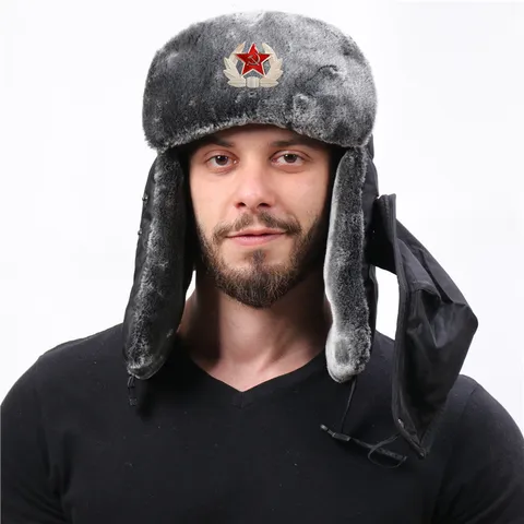 Winter Warme Trapper Mütze Winddicht Wasserdicht Kunstpelz Ushanka Bombermütze Dicke Ohrenklappe Skimütze Für Männer Frauen