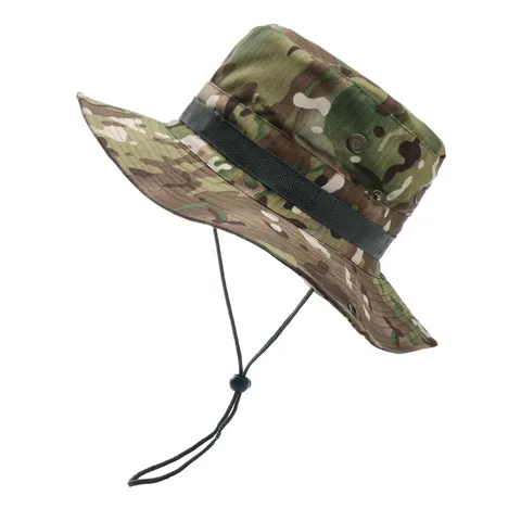 Unisex Exoteriko Antiliaki Prostasia Camouflage Bucket Hat Anapnefsimo Platy Geiso