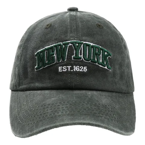 Unisex Wasche Baumwolle Baseballkappe Vintage Buchstabe Gestickt Verstellbar Dad Hat Casual Sonnenschutz Hut Für Damen Herren
