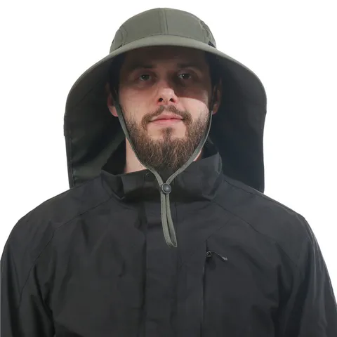 Unisex Outdoor Sonnenschutz Fischerhut Breite Krempe Nackenschutz Kappe Atmungsaktiv Angeln Wandern Kappe Für Männer Frauen